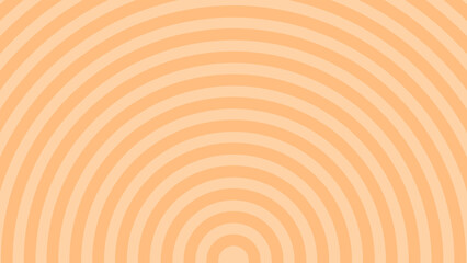 Abstract Orange Concentric Half Circle Curved Background