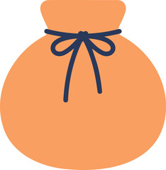 Traditional Korean Fortune Pouch Icon for Lunar New Year