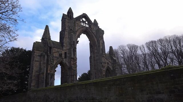 View of Guisborough Priory, in December, 2025.