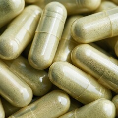 Golden Capsules Close Up