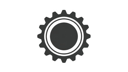 Black and white gear with double ring mechanical