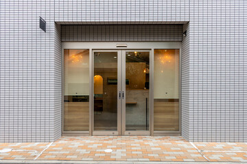 Shop Boutique Store Front with Big Window and Place for Name