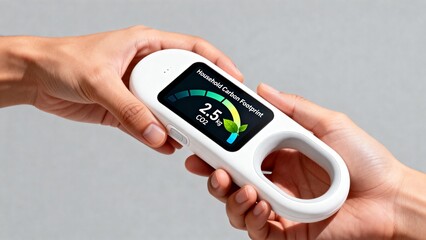 Handheld carbon footprint measurement device