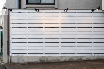 street wall background ,Industrial background, empty grunge urban street with warehouse brick wall