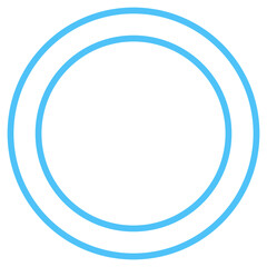 Flat Colored Radio Button Icon for Interface Selection