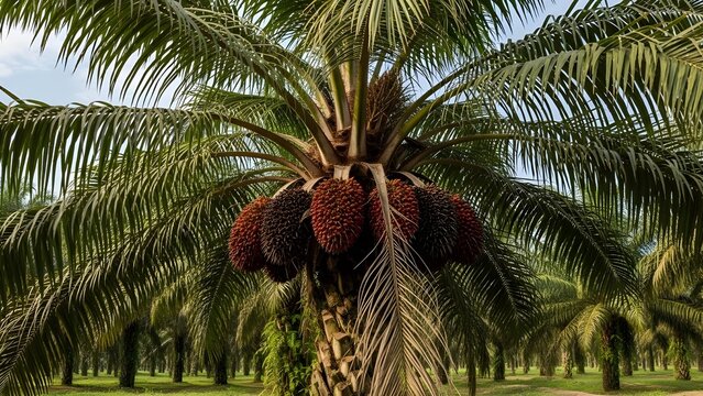 coconut palm tree sawit 