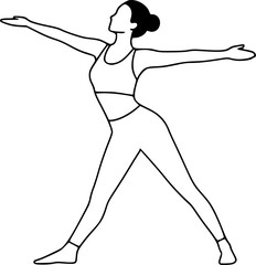 a silhouette of a woman doing yoga