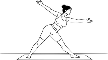 a silhouette of a woman doing yoga