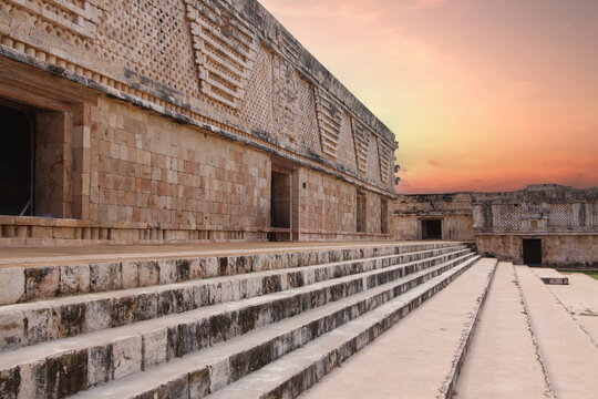 Mayan ruins of Uxmal, yucatan, mexico