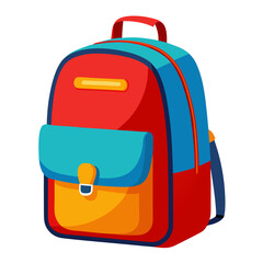 school bag isolated on white background