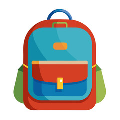 school bag isolated on white background