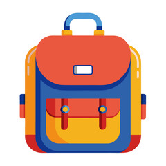 school bag isolated on white background