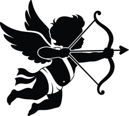 Cherub aiming bow