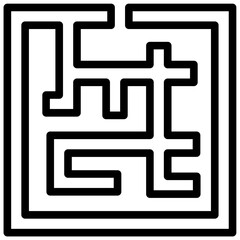 Fototapeta premium Maze Icon