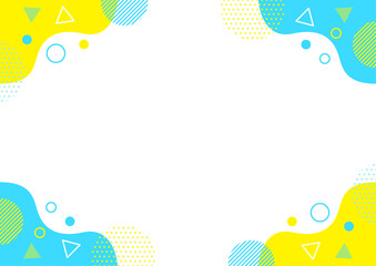 幾何学模様 フレーム 背景素材 A4サイズ A3サイズ 白銀比 透過