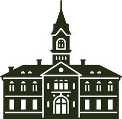 old style vector illustration of retro building hand drawn transparent illustration retro villas 