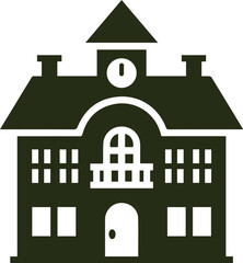 old style vector illustration of retro building hand drawn transparent illustration retro villas 