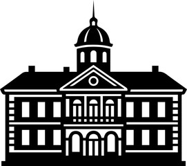 old style vector illustration of retro building hand drawn transparent illustration retro villas 