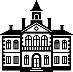 old style vector illustration of retro building hand drawn transparent illustration retro villas 