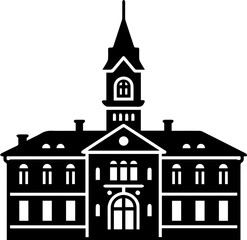 old style vector illustration of retro building hand drawn transparent illustration retro villas 