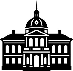 old style vector illustration of retro building hand drawn transparent illustration retro villas 