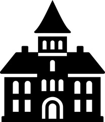 old style vector illustration of retro building hand drawn transparent illustration retro villas 