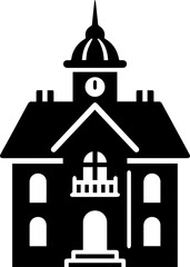 old style vector illustration of retro building hand drawn transparent illustration retro villas 