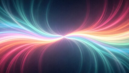 vibrant multicolored light trails converging creating an abstract dynamic visual experience