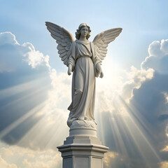 Fototapeta premium angel in the sky