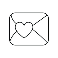 Mail Heart Valentine Icon