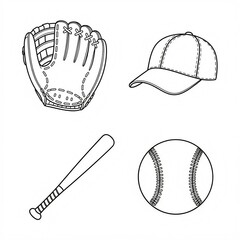 baseball set sketch 