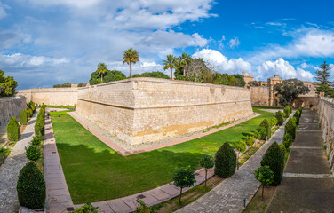 Panoramic view of Mdina, Malta ancient walled city.