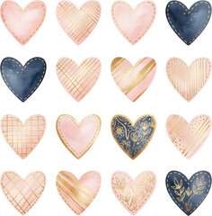 Pattern with hearts