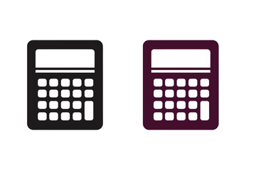 Calculator Silhouette Scientific Math Device Design
