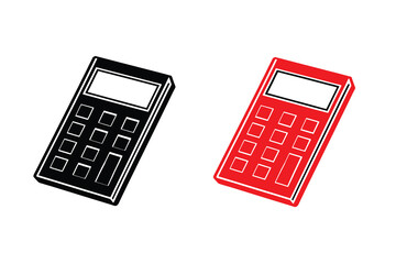 Calculator Silhouette Scientific Math Device Design