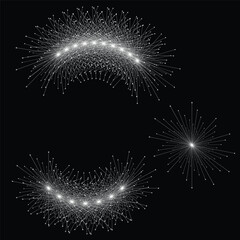 Abstract Radial Light Bursts Collection