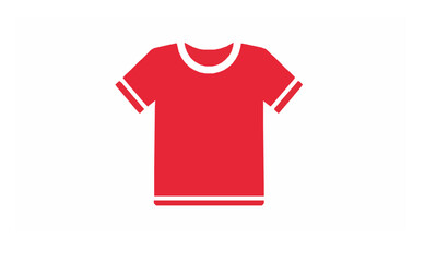 Simple t-shirt icon vector illustration for clothing and fashion use