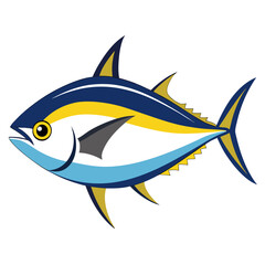Tuna sea fish vector illustration 