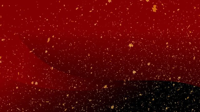 Dark red textured surface with small goldcolored specks. Suitable for backgrounds, luxury designs, elegant branding, and festive decorations.