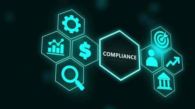 Compliance rules regulation policy law. Business, Technology, Internet and network concept.