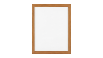 Empty Wooden Picture Frame Isolated on White Background Mockup for Artwork Display_00x.png