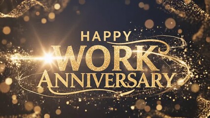 Celebrate your work anniversary with this sparkling animated graphic