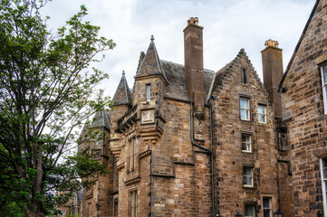 View of St Salvator's Hall of residence , student accommodation, at St Andrews University, Fife, Scotland.