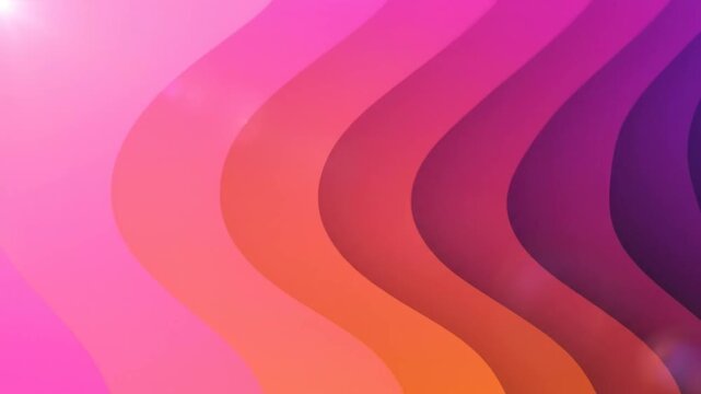 Abstract layered gradient background with vibrant colorful curvy shapes and lens flare for modern design