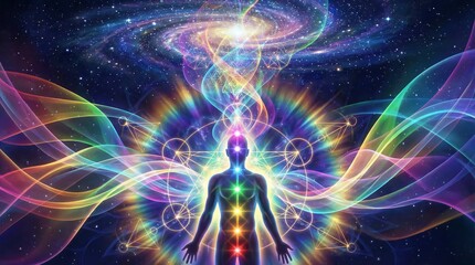 Creator in a flow state, channeling the creative force of the universe to produce inspired works.