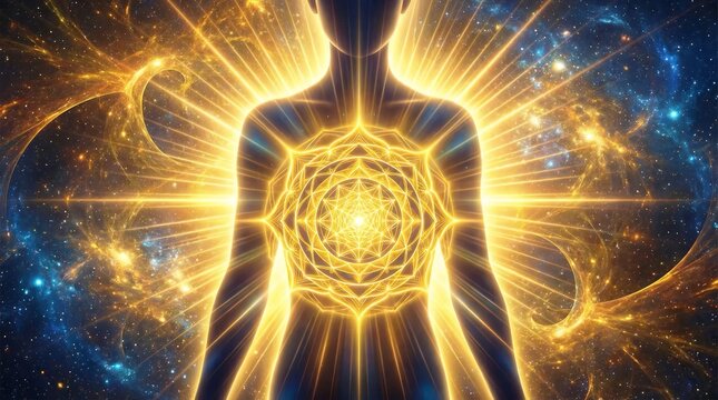 The radiant power of the Solar Plexus Chakra (Manipura), the center of personal willpower, confidence, and self-esteem.