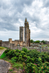 St. Andrews Cathedral. the ruins of St Andrews medieval cathedral, St Andrews, Fife, Scotland