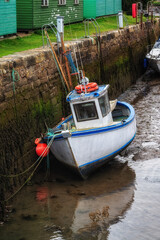 A single fishing boat in St. Andrews Harbour.