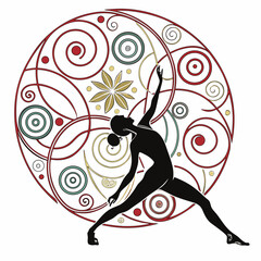 Artistic Abstract Harmony, Flow, Symmetry, and Balance