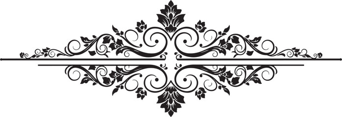 Elegant Vintage Floral Ornamental Divider &ndash; Luxury Classic Scroll Design